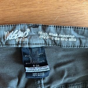 Mossimo Denim army green high rise jegging